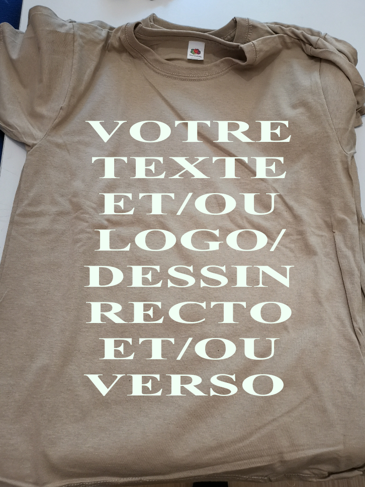TEE SHIRT MIXTE KAKI