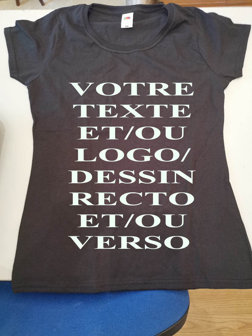 TEE SHIRT NOIR FEMME