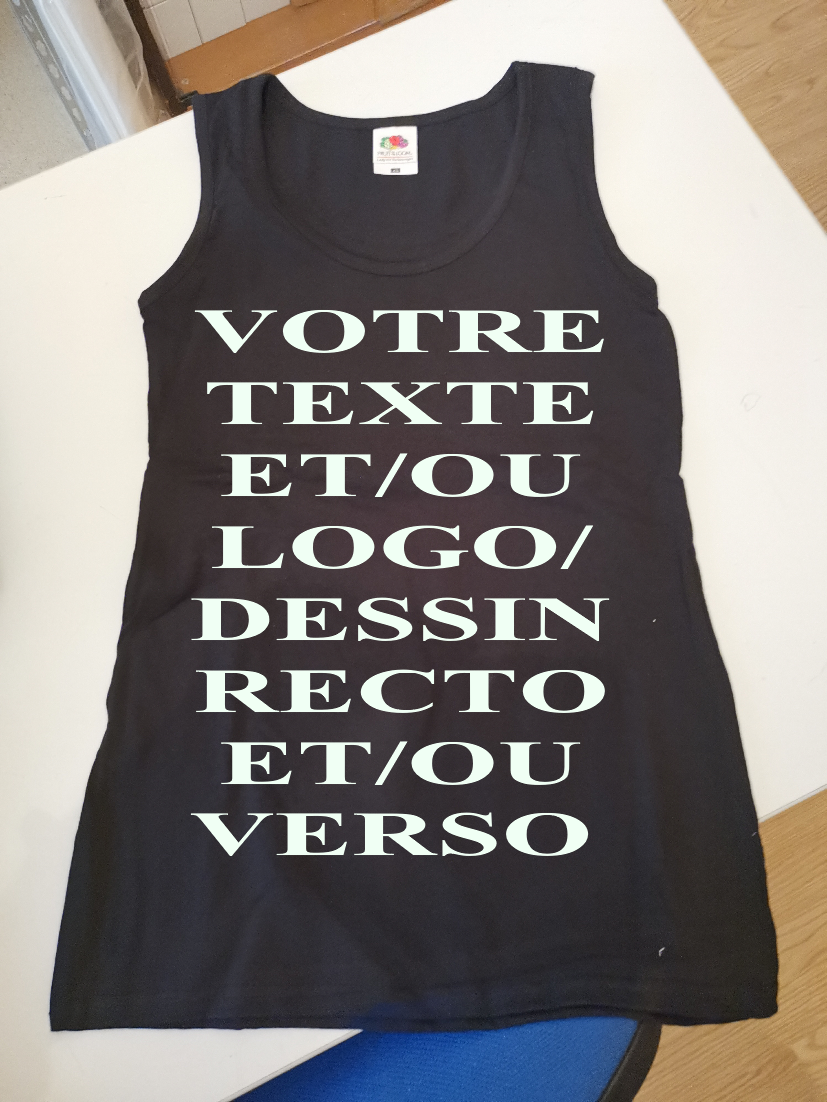 Debardeur noir femme