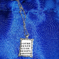 Medaillon strass et parchemin