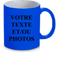 Mug bleu fluo
