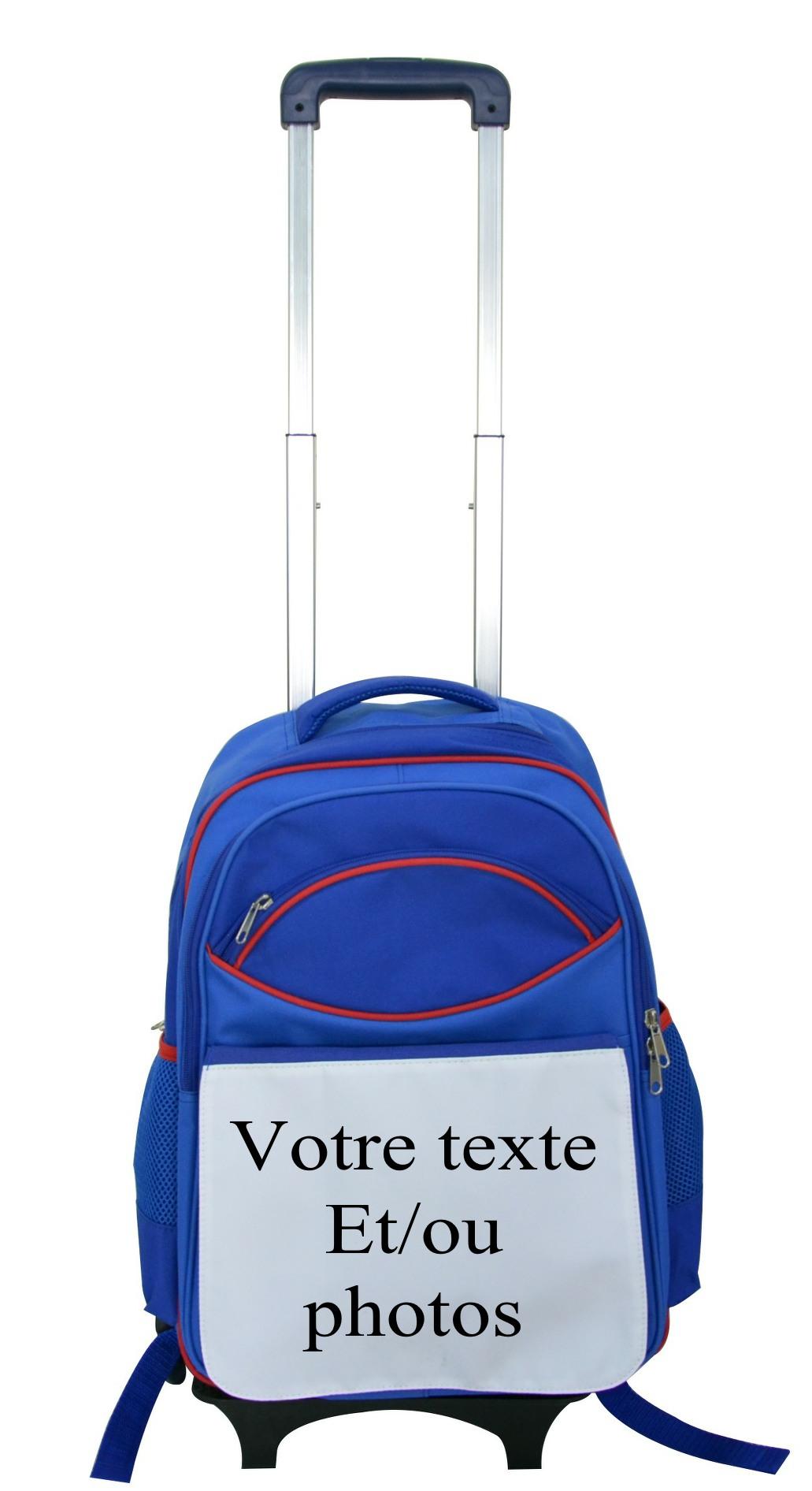 Sac roulette bleu