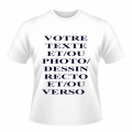Tee shirt blanc mixte