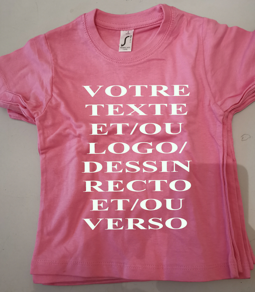 Tee shirt rose enfants
